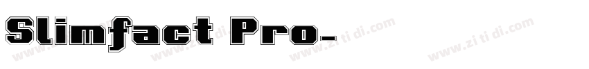 Slimfact Pro字体转换
